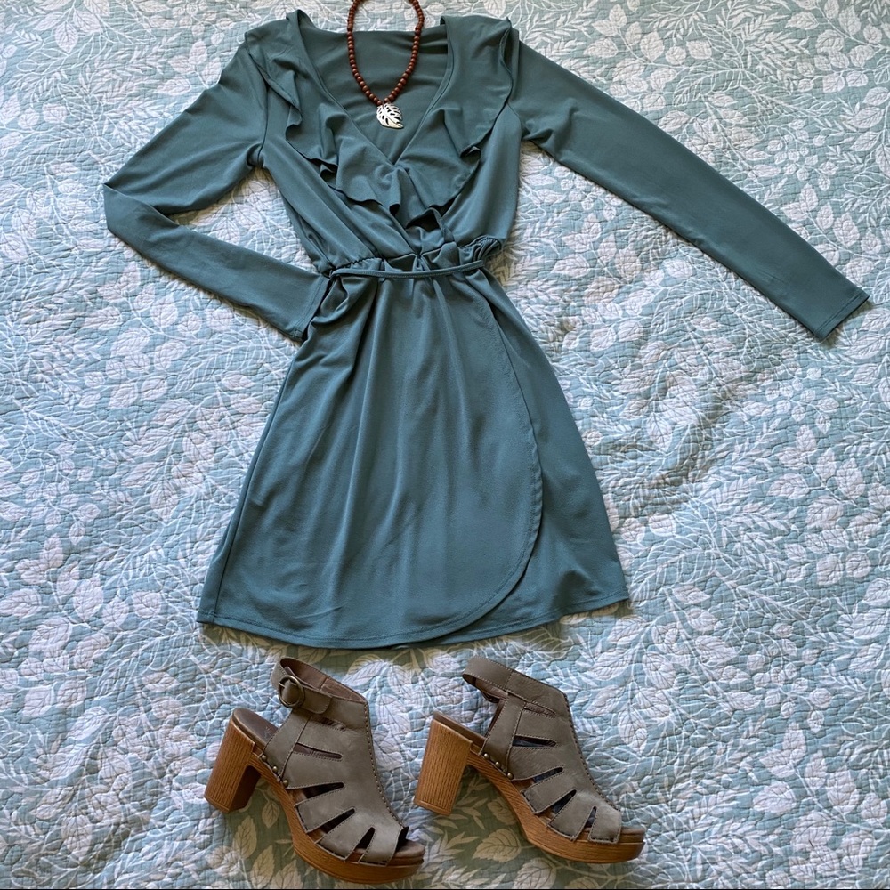 H&M Divided Ruffle Wrap Dress